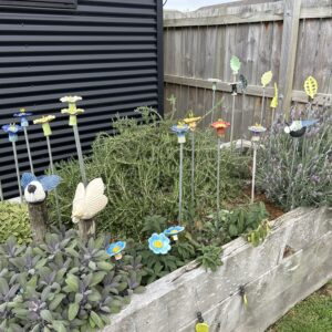 Garden Flowers and Leaves