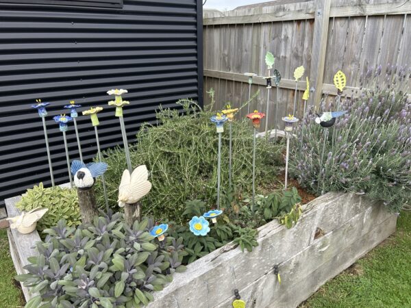 Garden Flowers and Leaves